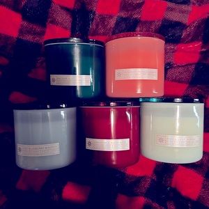 2021 Glass Lid collection candles bath and body works